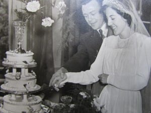 Granny and Granddad on their wedding day 